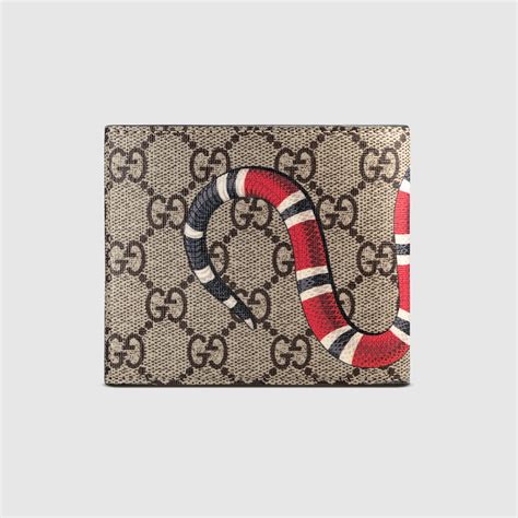 gucci snkae wallet men|gucci men's bifold wallet.